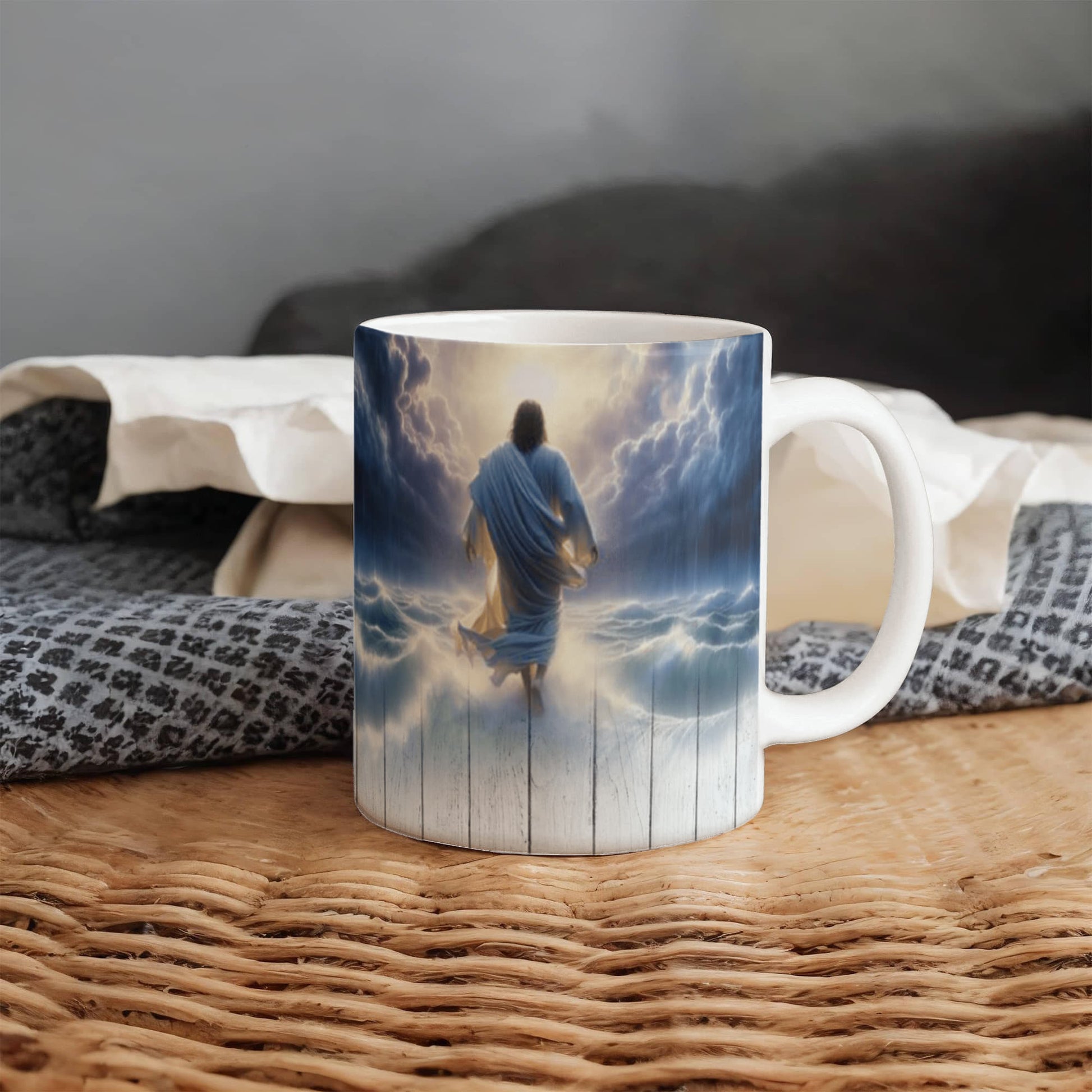 Faith - I Will Walk By Faith Even When I Cannot See - Ceramic Mug - The Shoppers Outlet