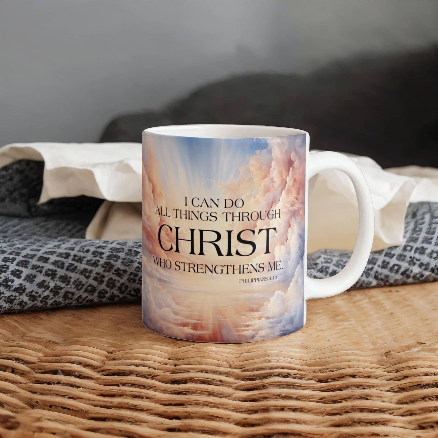 "Faith - I Can Do All Things Through Christ Ceramic Mug - The Shoppers Outlet