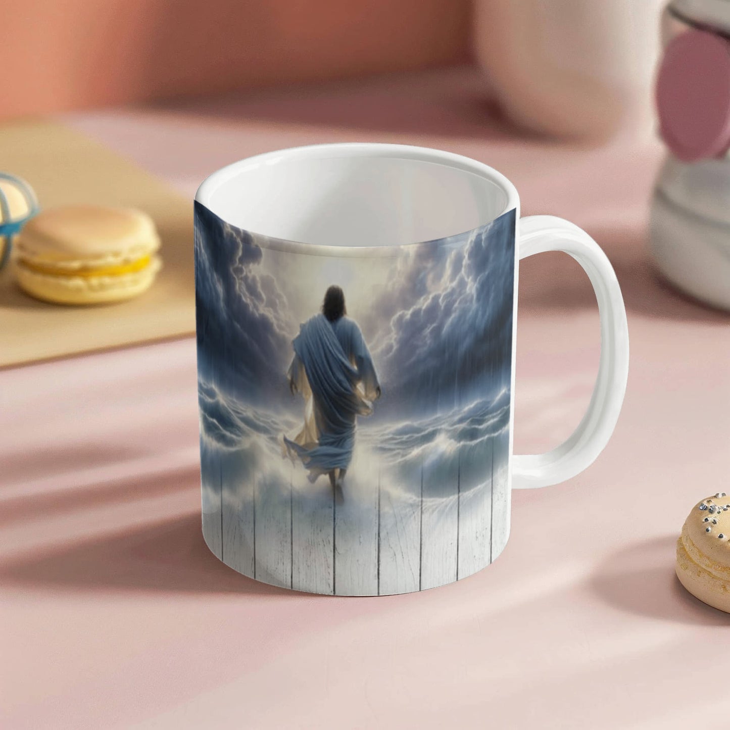 Faith - I Will Walk By Faith Even When I Cannot See - Ceramic Mug - The Shoppers Outlet