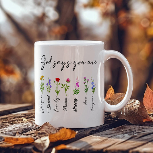 Inspirational - God Says You Are - Ceramic Mug - The Shoppers Outlet