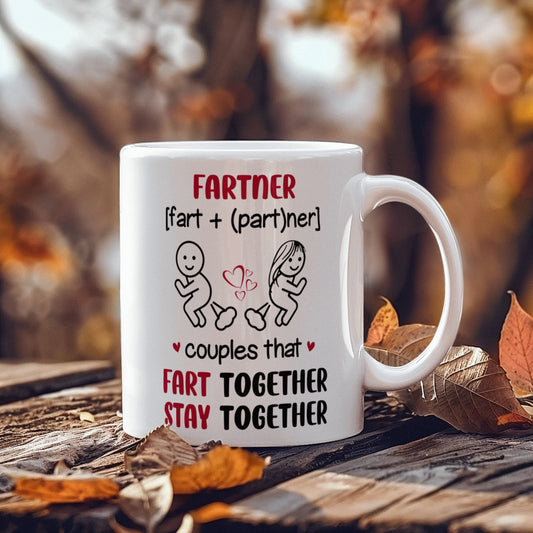 Funny - Fartner Couples - Ceramic Mug - The Shoppers Outlet