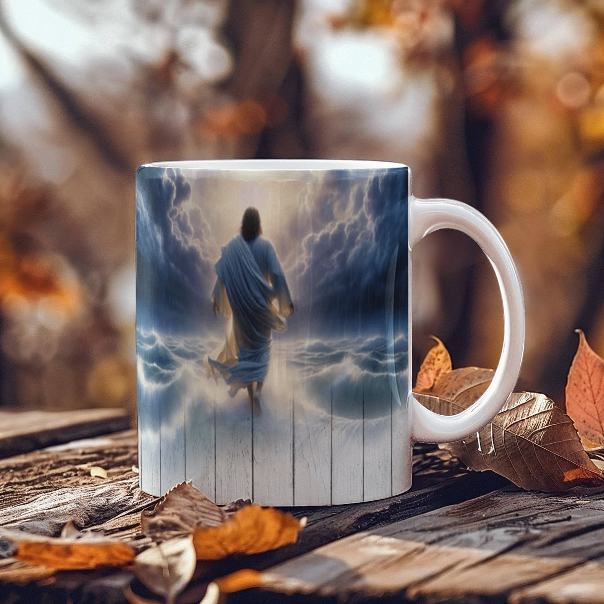 Faith - I Will Walk By Faith Even When I Cannot See - Ceramic Mug - The Shoppers Outlet