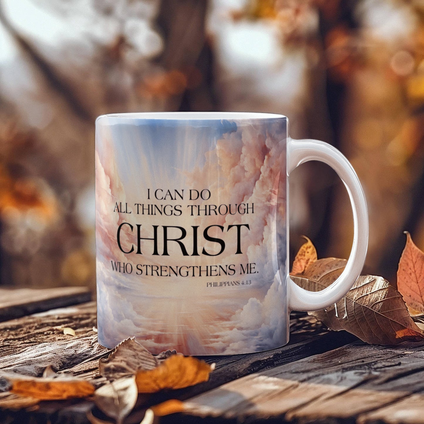 "Faith - I Can Do All Things Through Christ Ceramic Mug - The Shoppers Outlet