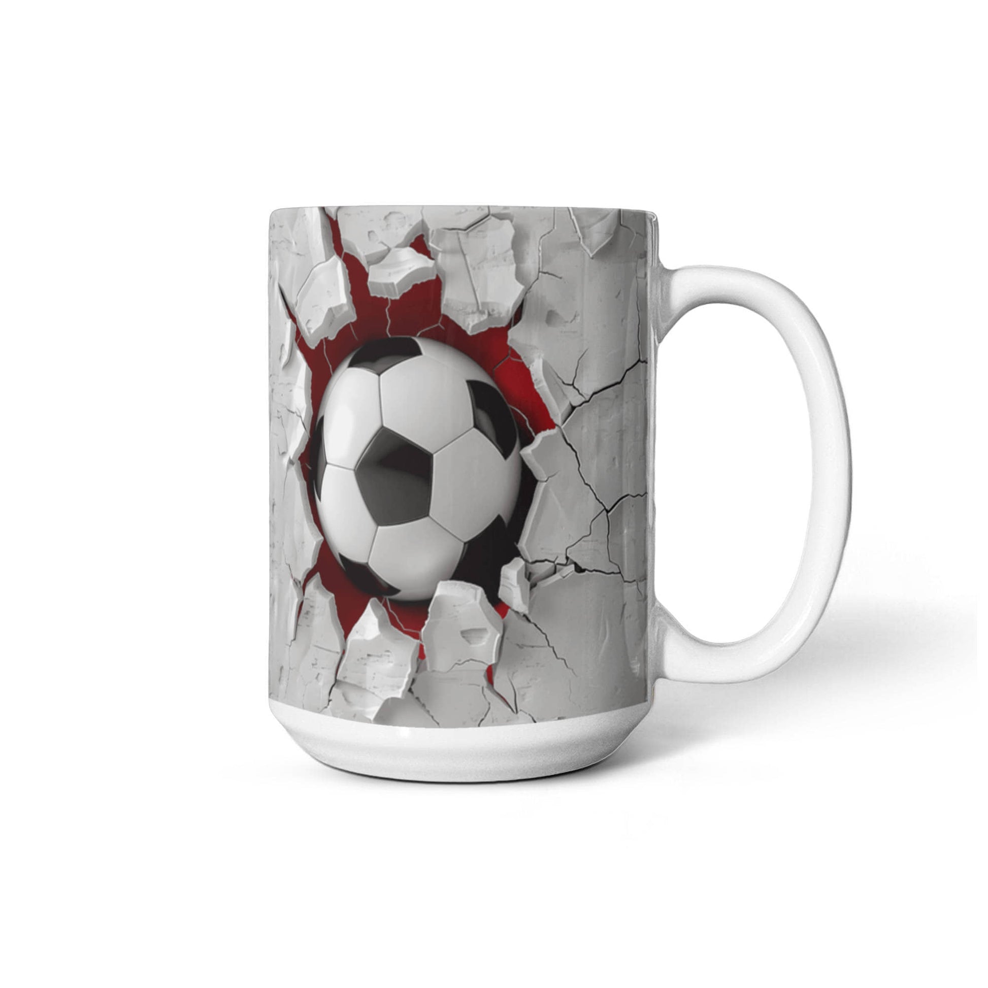 Soccer Ball Design Coffee Mug - Ceramic Mug - The Shoppers Outlet