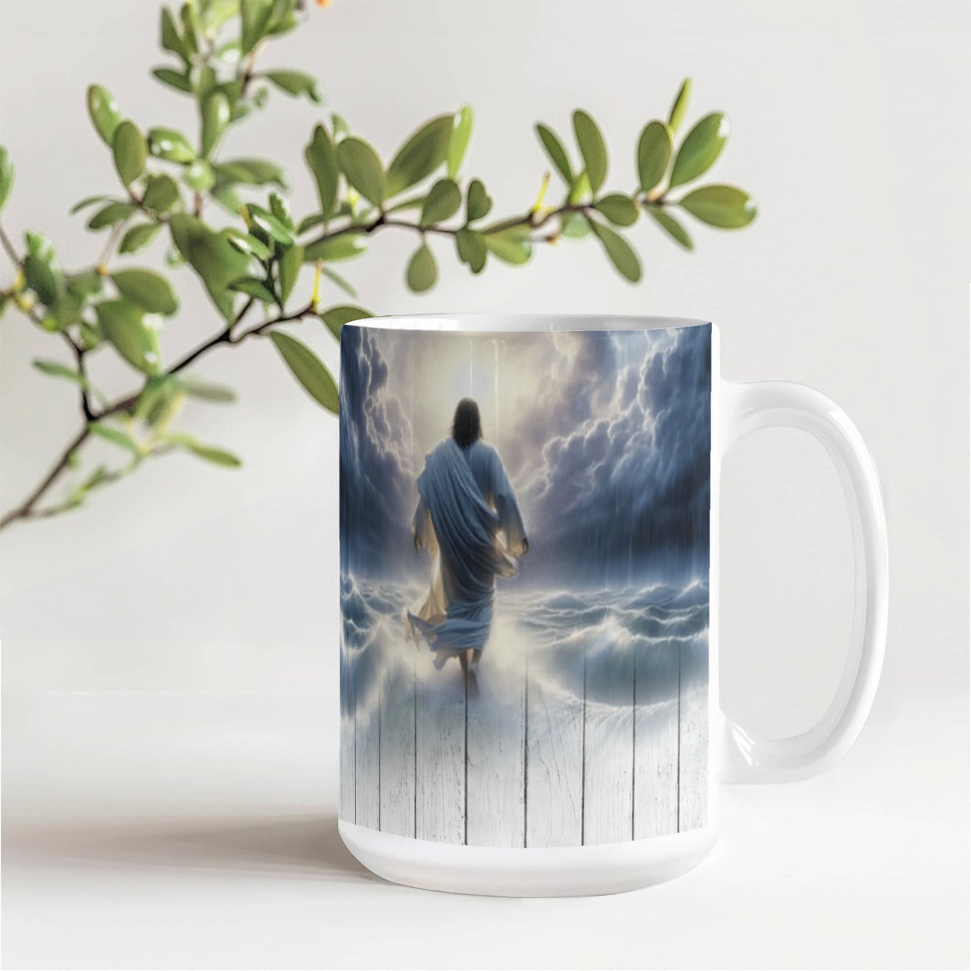 Faith - I Will Walk By Faith Even When I Cannot See - Ceramic Mug - The Shoppers Outlet