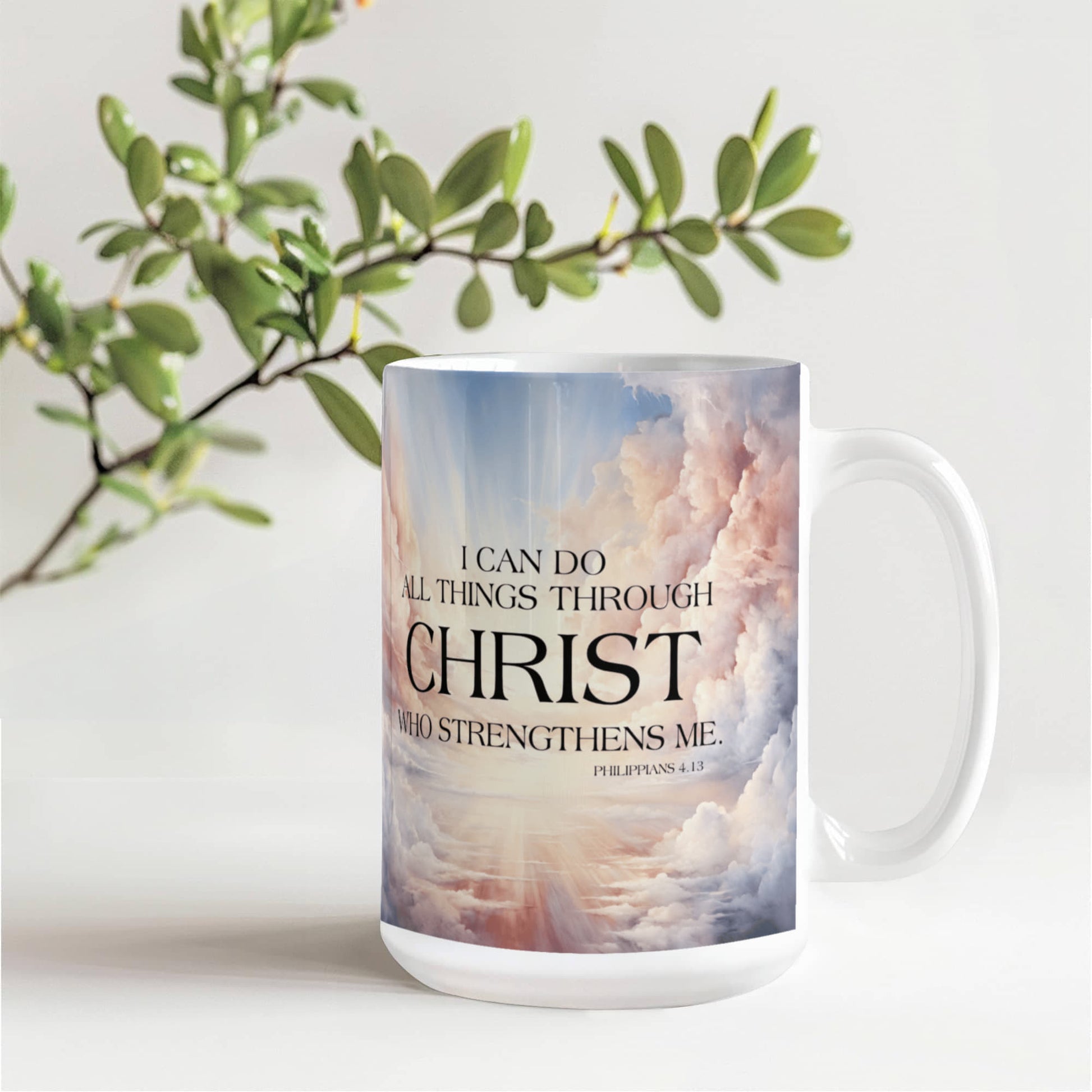 "Faith - I Can Do All Things Through Christ Ceramic Mug - The Shoppers Outlet