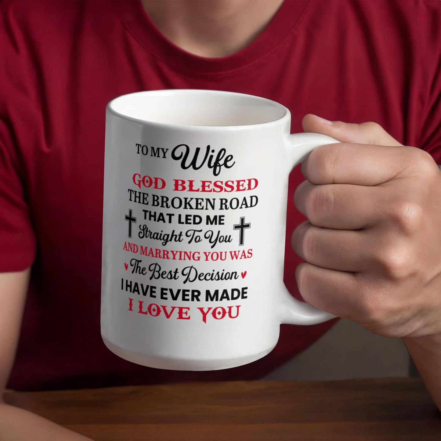 God Blessed The Broken Road That Lead Me To You - Ceramic Mug - The Shoppers Outlet