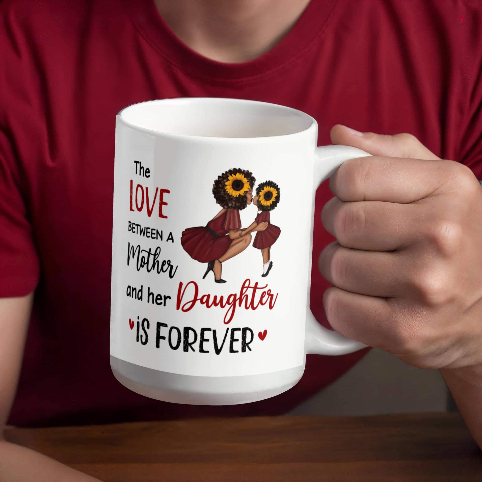 Emotional - The Love Between A Mother Her Daughter Is Forever - Ceramic Mug - The Shoppers Outlet