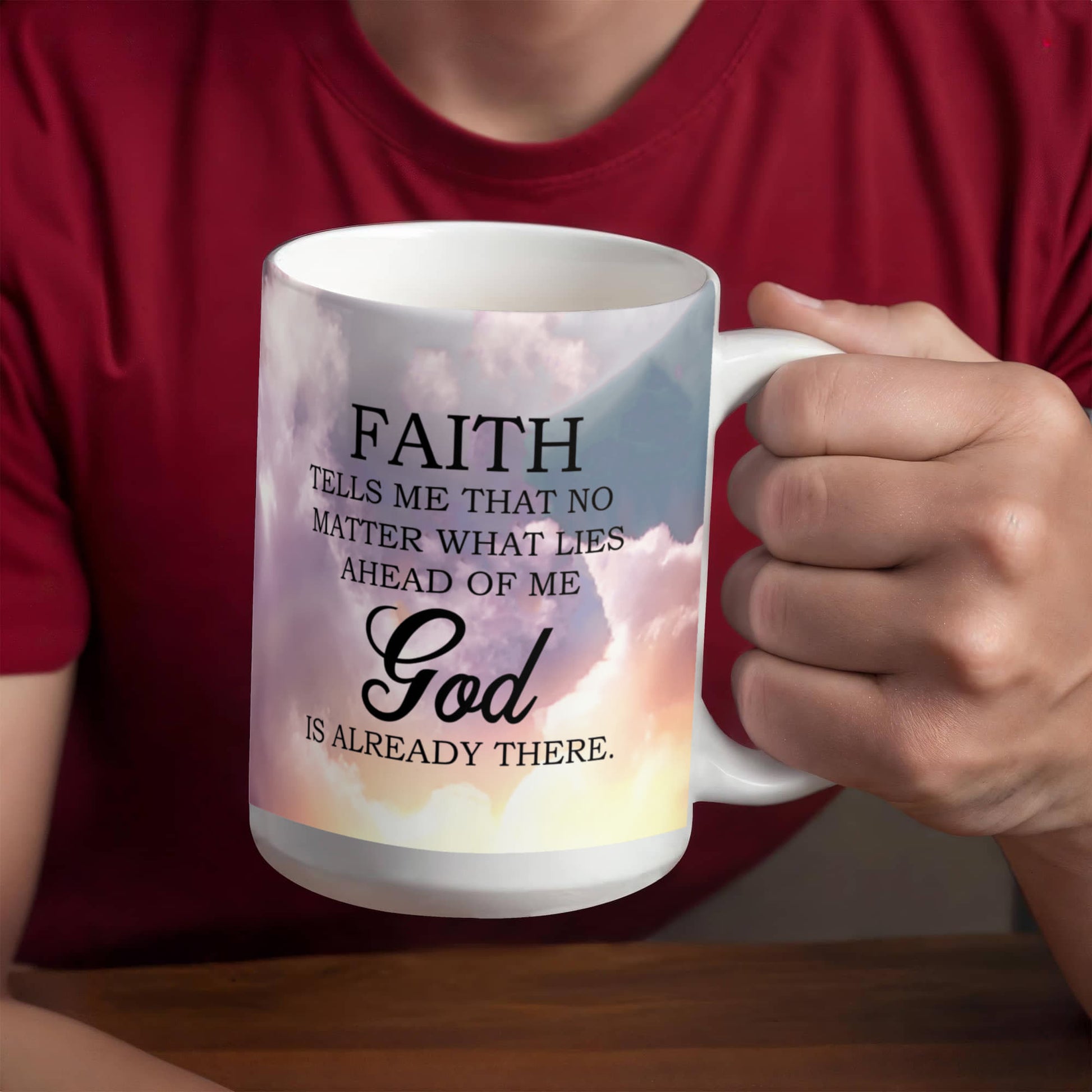 Faith - God Is Already There - Ceramic Mug - The Shoppers Outlet