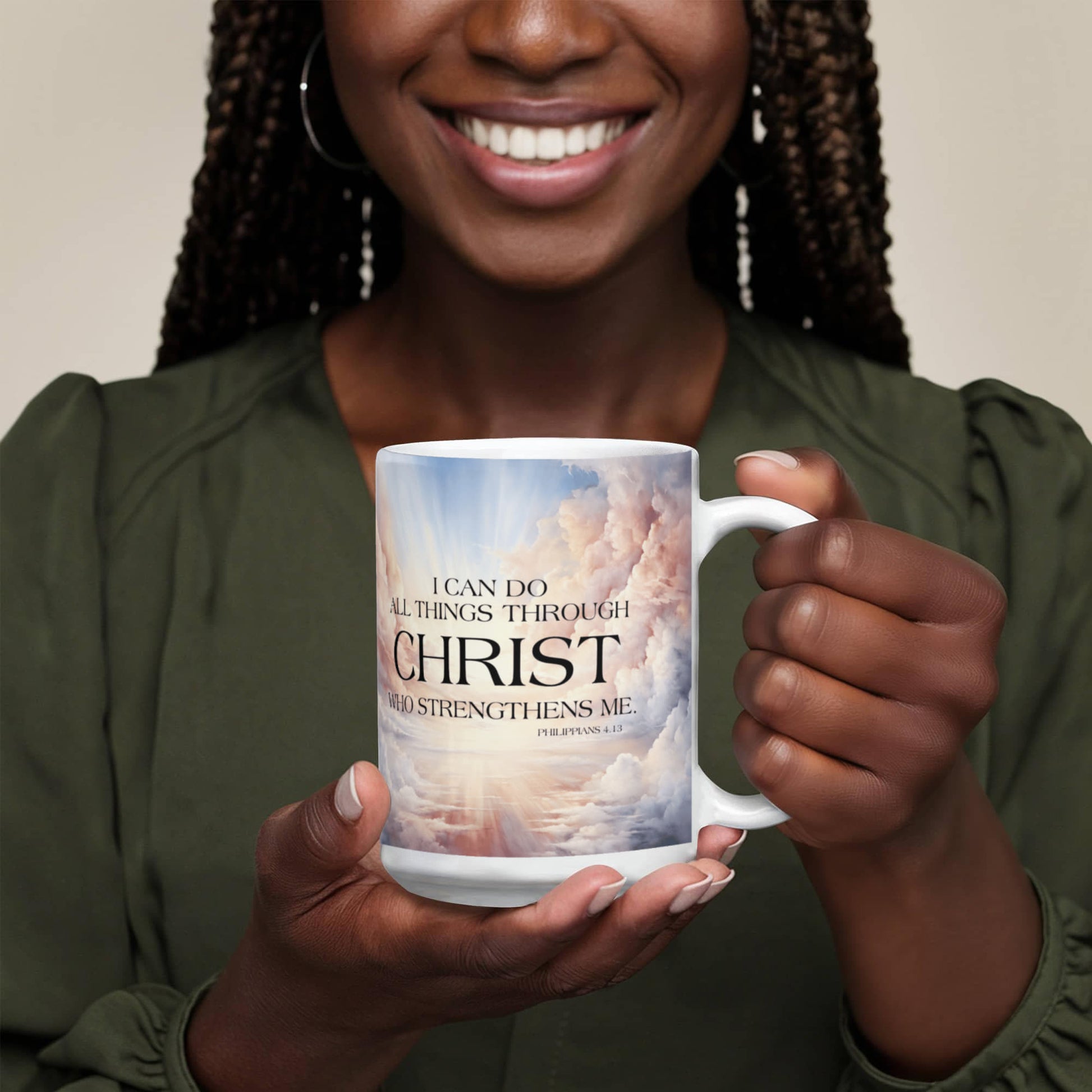 "Faith - I Can Do All Things Through Christ Ceramic Mug - The Shoppers Outlet