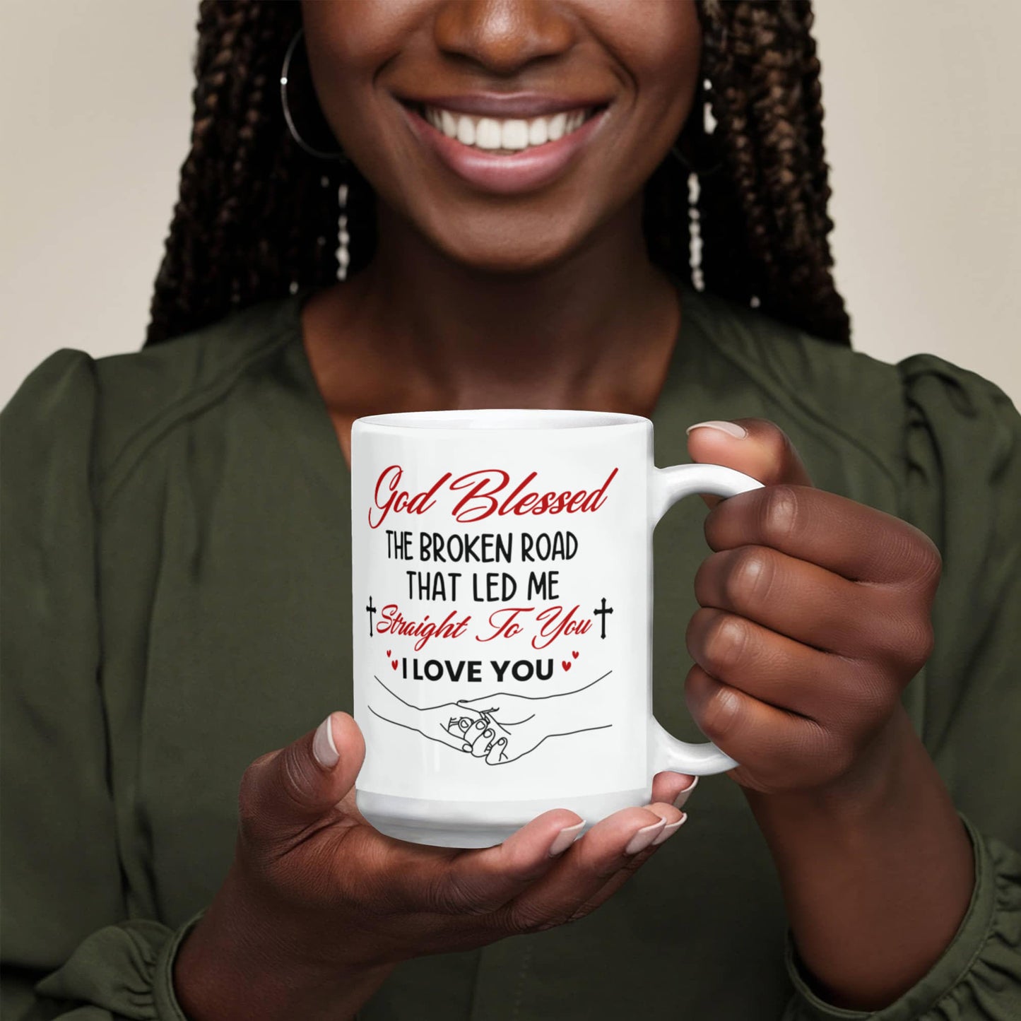 Emotional - God Blessed The Broken Road - Ceramic Mug - The Shoppers Outlet