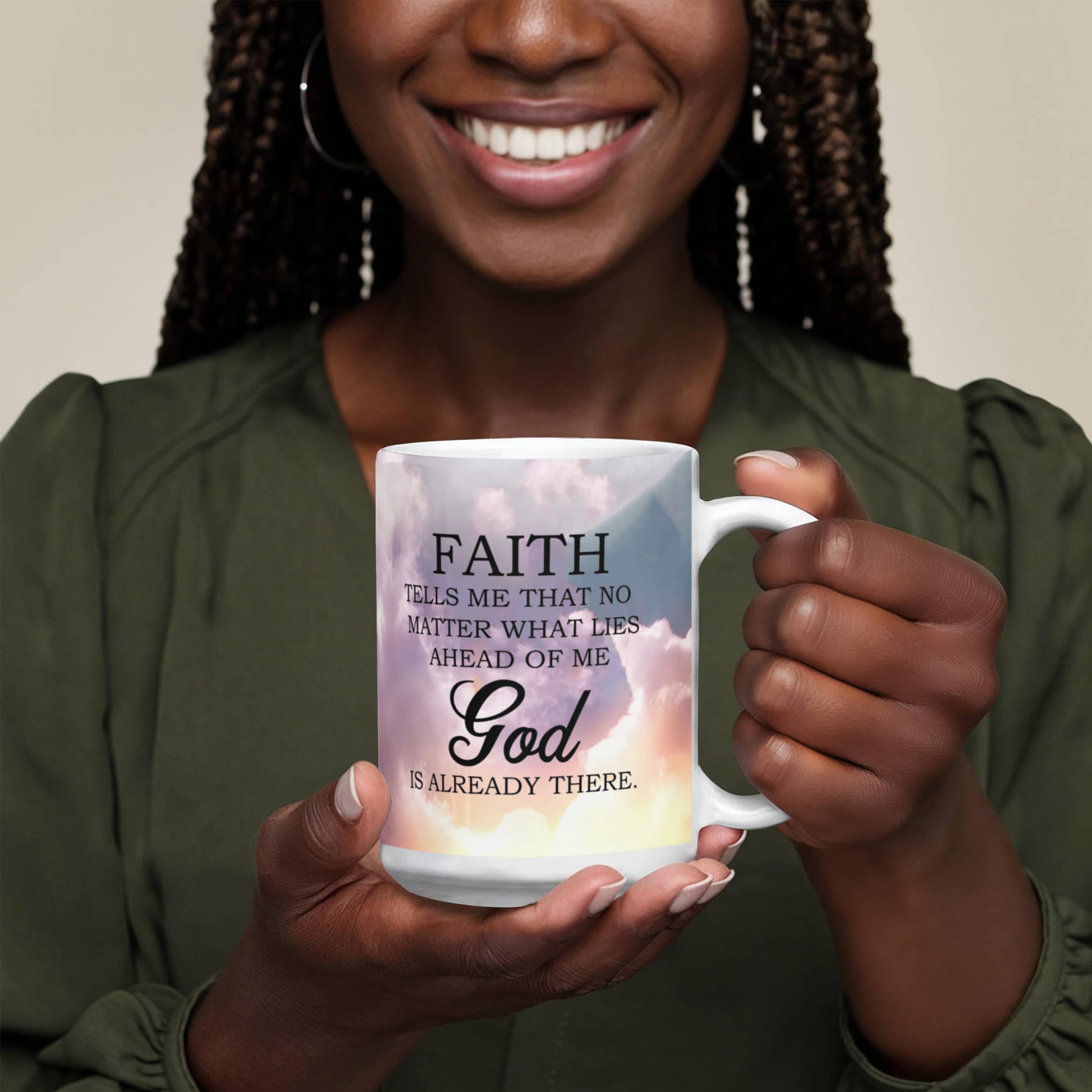 Faith - God Is Already There - Ceramic Mug - The Shoppers Outlet