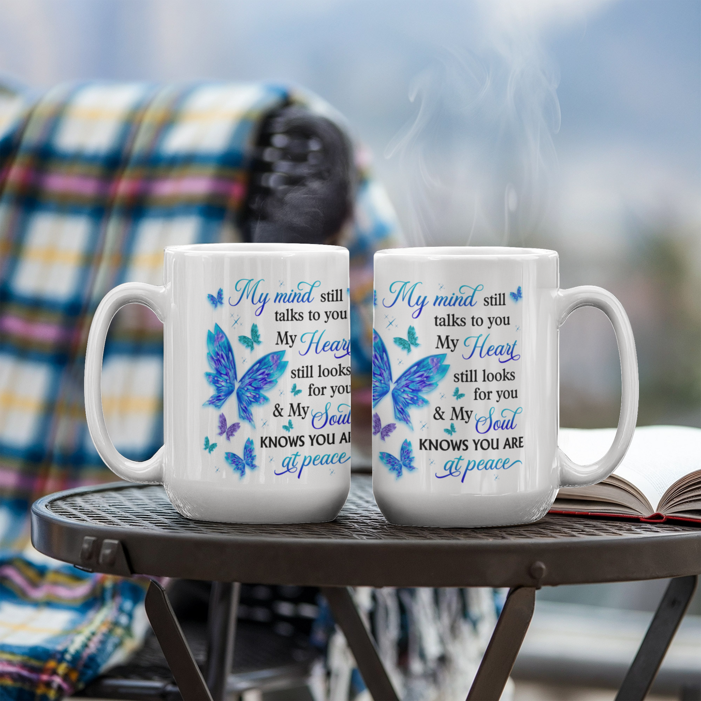 "Remembrance - My Mind - My Heart - My Soul - Ceramic Mug" - The Shoppers Outlet