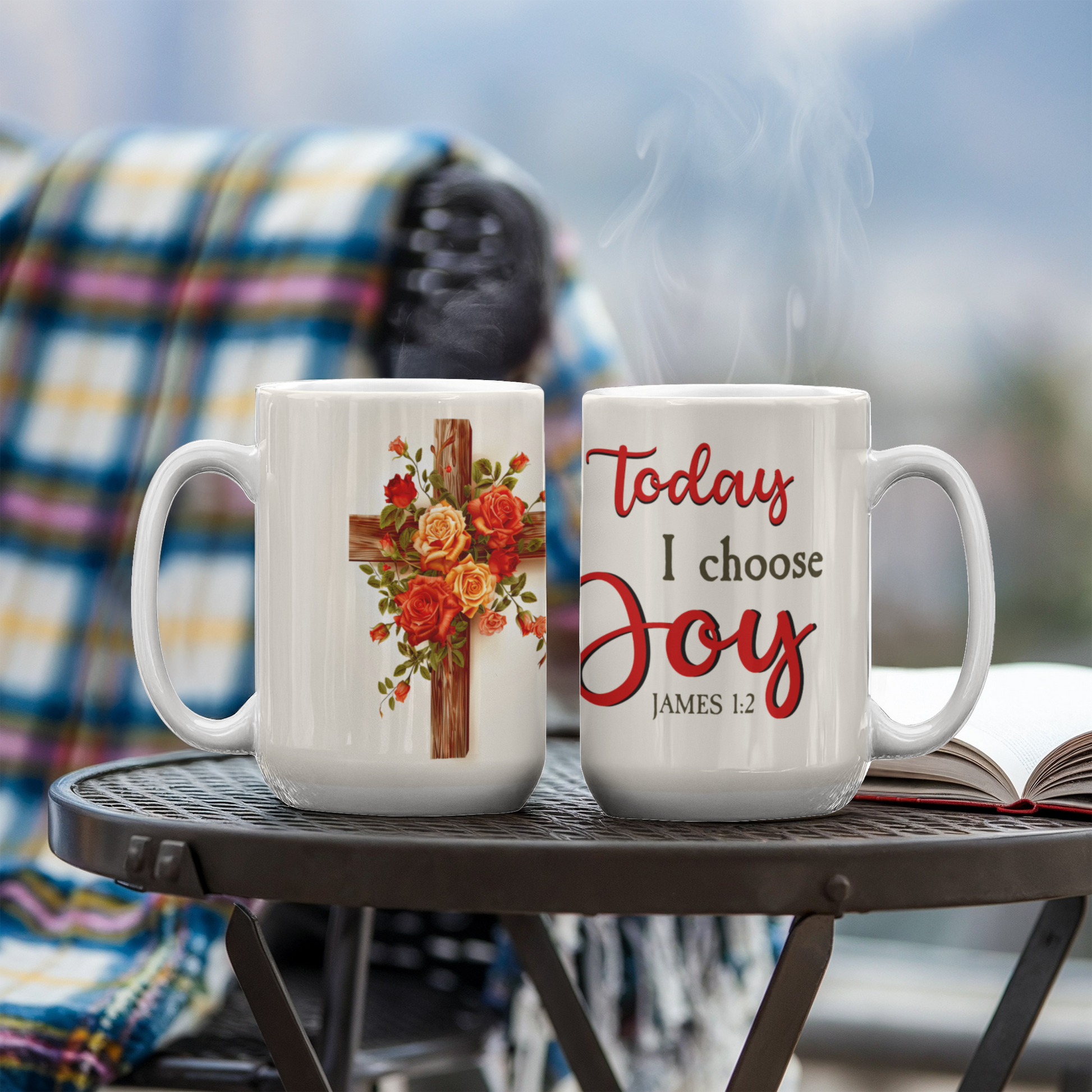 Faith - Today I Choose Joy - James 1:2 - Ceramic Mug - The Shoppers Outlet